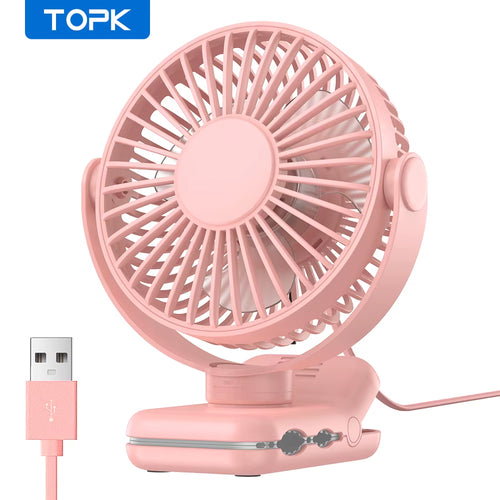 Mini Portable Clip on Fan,Usb Desk Fan,3 Speeds Quiet Wind 720° Rotate Personal Electric Fan,Standing Fans for Room Home